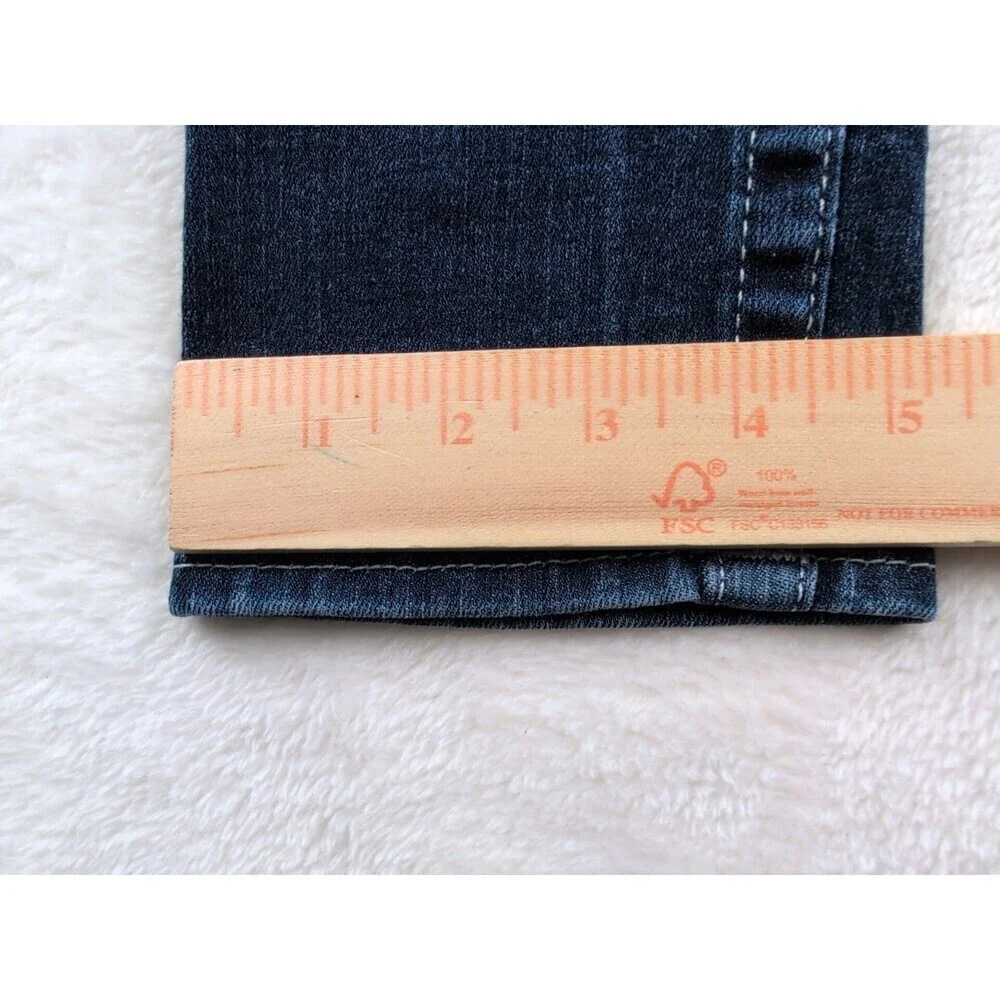 True Religion World Tour Skinny Jeans Womens 26 Blue Mid Rise Stretch Denim